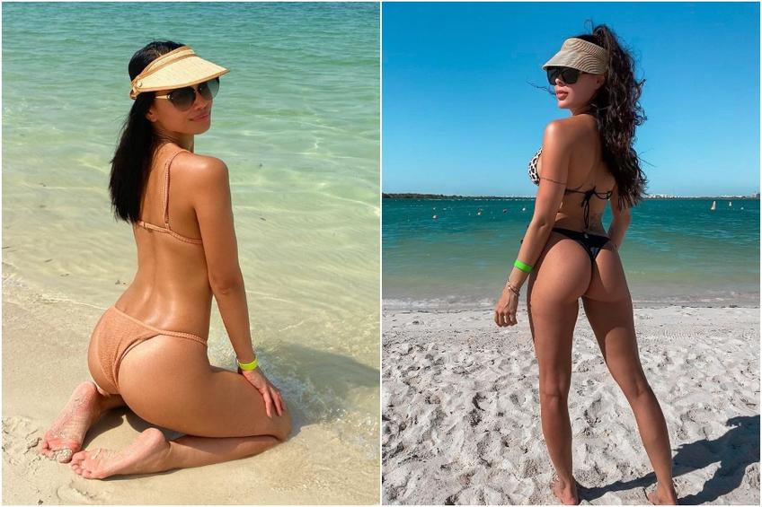 Camila Oliveira și Red Dela Cruz, ring-girls în cadrul galei UFC 254, au făcut senzație în Octagon