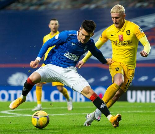 Ianis Hagi (22 de ani) a fost titular în Rangers - Livingston. Foto: Rangers