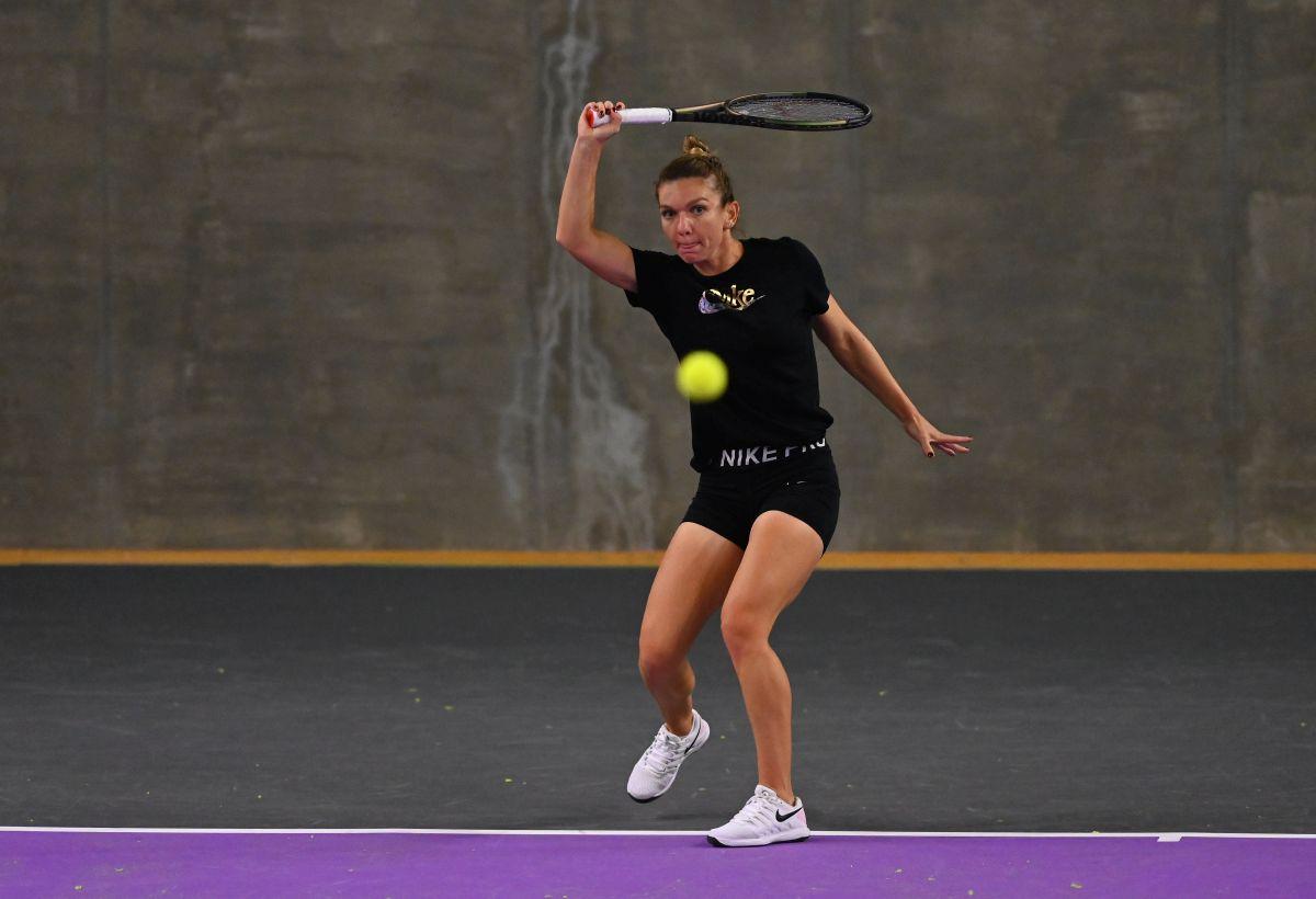 FOTO Simona Halep la Transyvania Open, antrenament 25.10.2021