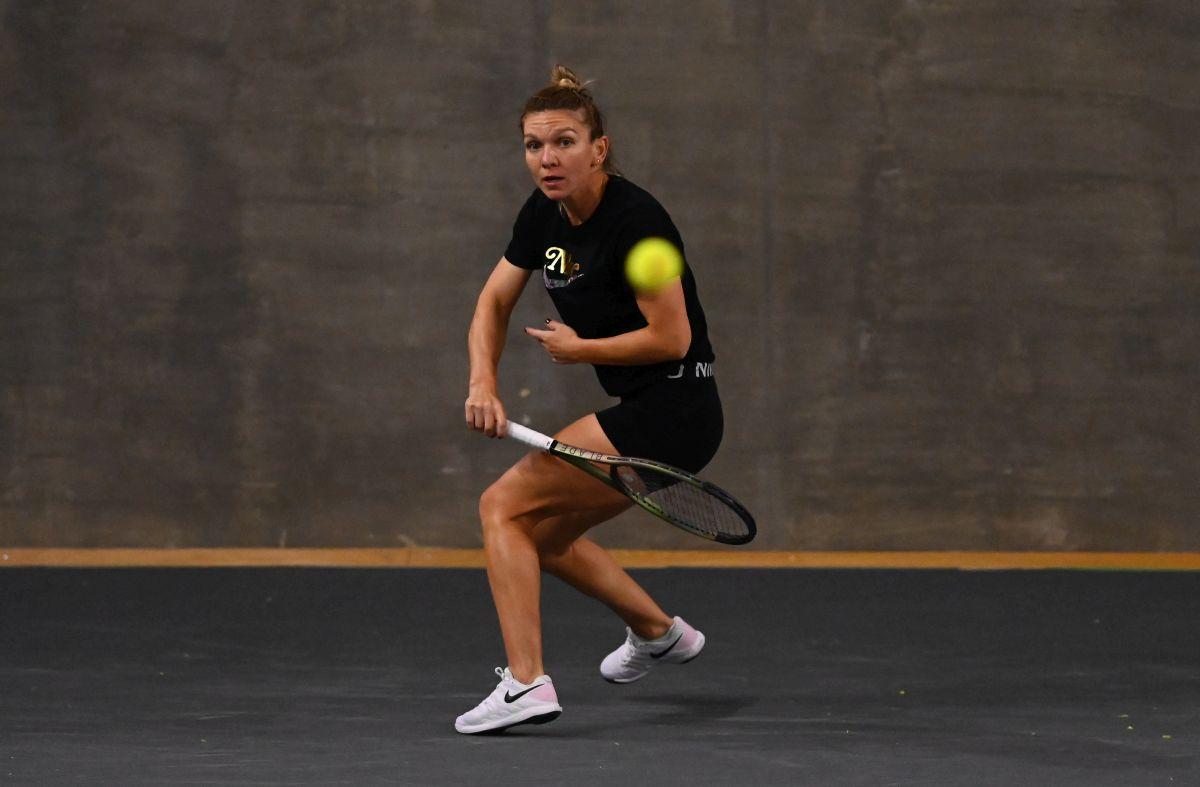 FOTO Simona Halep la Transyvania Open, antrenament 25.10.2021