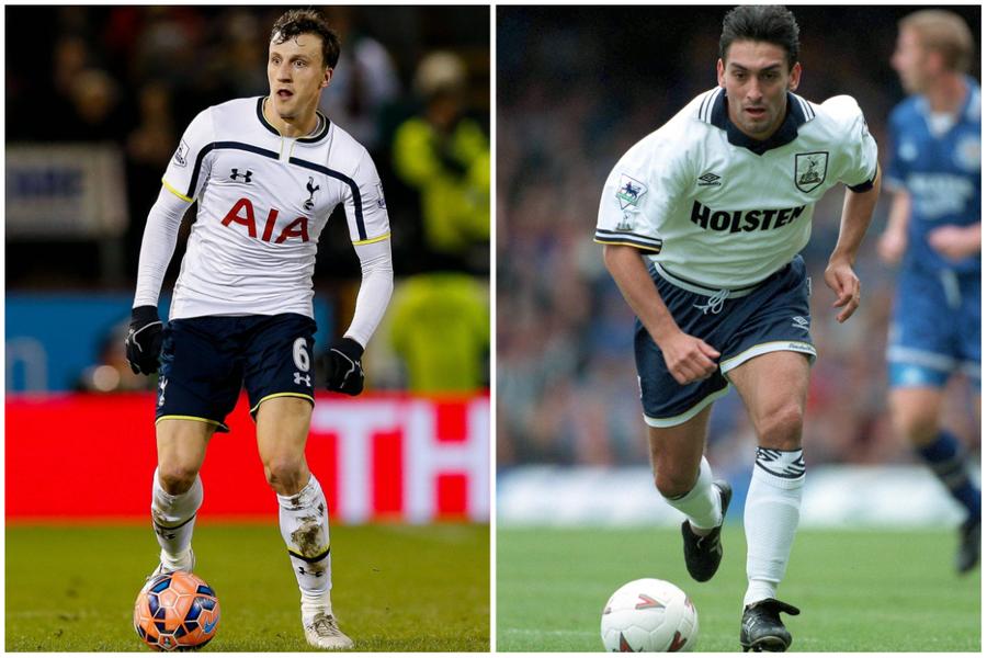 Vlad Chiricheș (stânga) și Ilie Dumitrescu în tricoul lui Tottenham // foto: Imago Images Ilie Dumitrescu, sigur după transferul lui Radu Drăgușin: „E cel mai puțin driblat fundaș din Serie A, va avea o carieră strălucitoare”