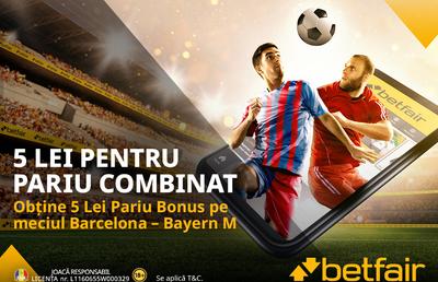 Barcelona - Bayern: Drum cu sens unic pentru catalanii lui Xavi - victoria! Cum poți obține un pariu gratuit de 5 lei pentru meciul zilei în Liga Campionilor