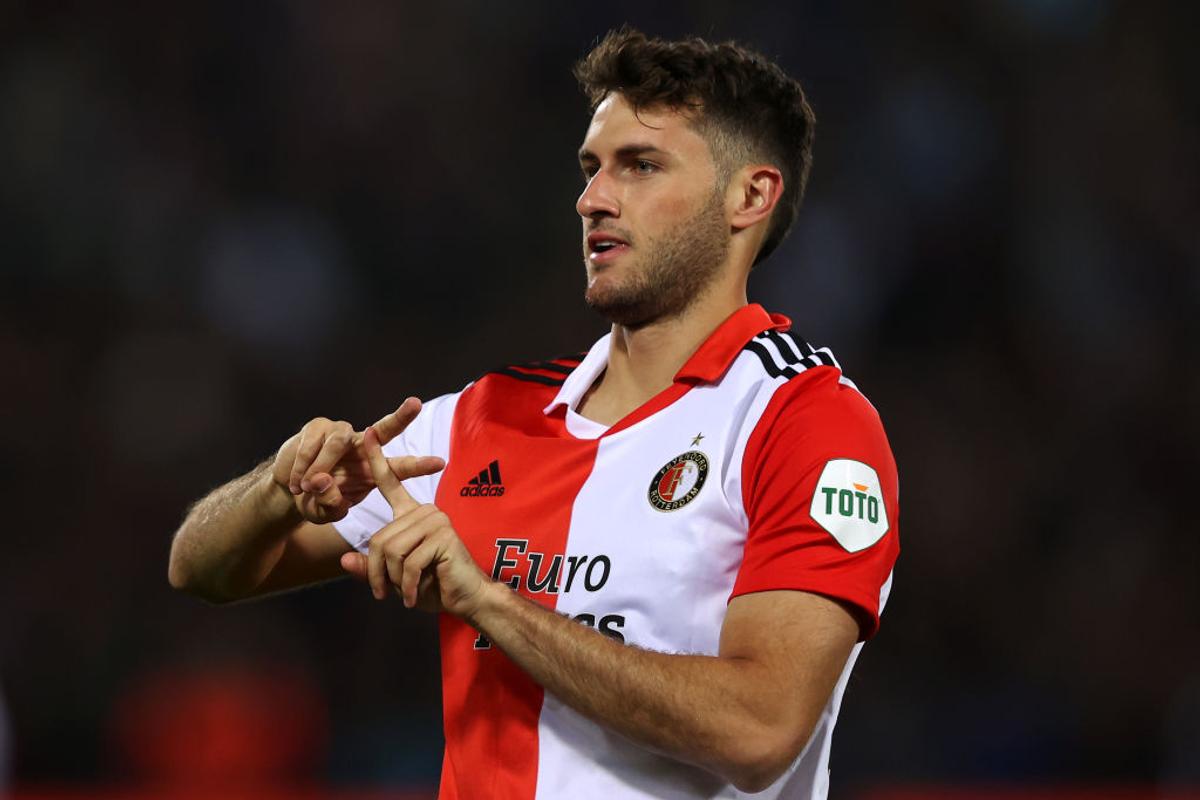 Santiago Gimenez, „dublă” în Feyenoord - Lazio / FOTO: GettyImages