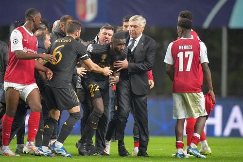 Scandal pe teren după meciul Braga - Real Madrid. Foto: Imago Images