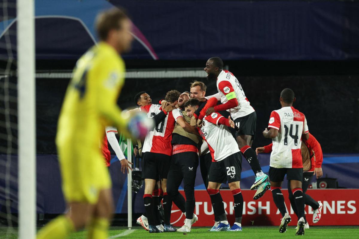 Santiago Gimenez, „dublă” în Feyenoord - Lazio / FOTO: GettyImages