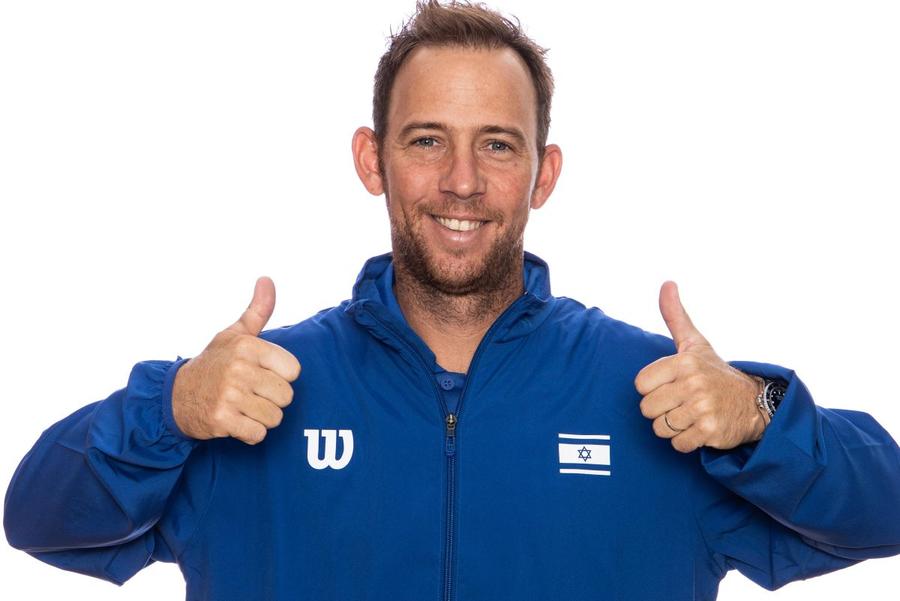 Dudi Sela în 2019, la o acțiune a echipei de Cupa Davis a Israelului / Sursă foto: Imago Images Afacerea pornită în Israel de sportivul celebru cu părinți români: „A deschis-o acum un an” + ce s-a întâmplat de la startul războiului
