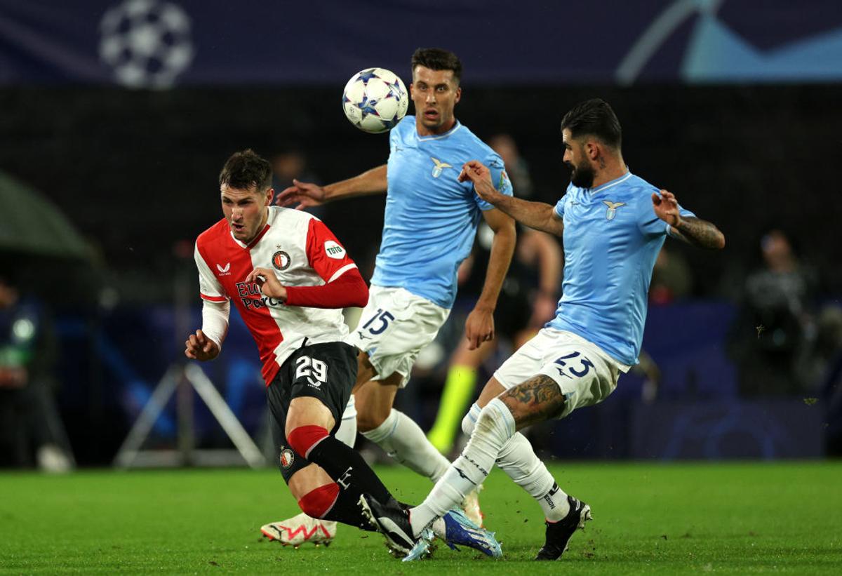 Santiago Gimenez, „dublă” în Feyenoord - Lazio / FOTO: GettyImages