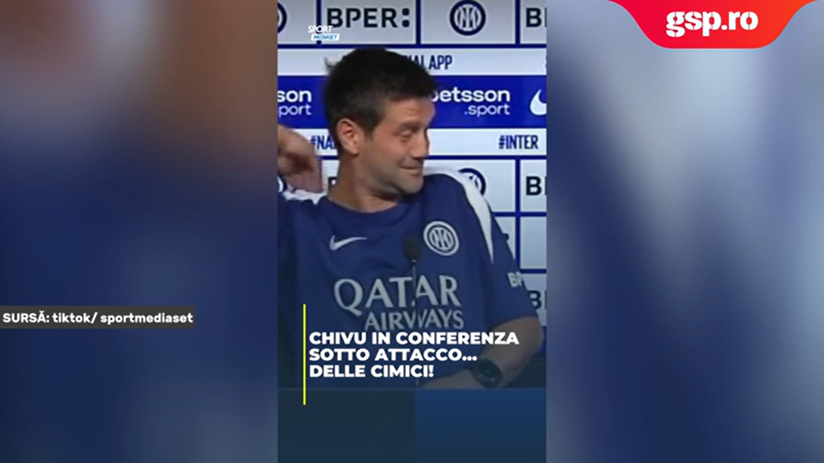Cristi Chivu, „atacat” de insecte în conferință, înainte de Napoli - Inter