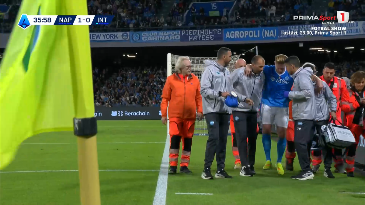 Kevin De Bruyne, accidentat în Napoli - Inter