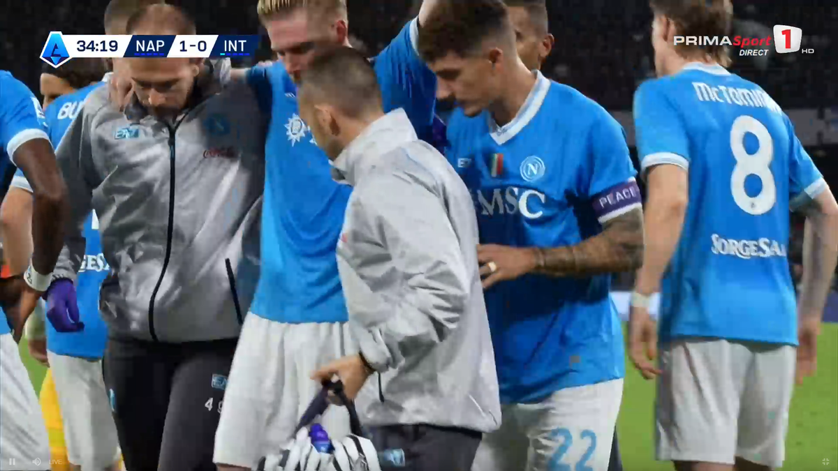 Kevin De Bruyne, accidentat în Napoli - Inter