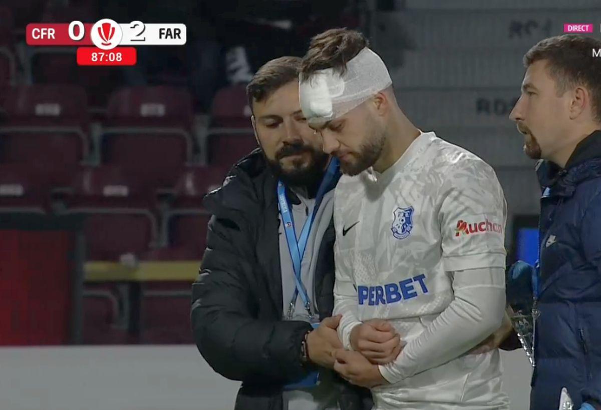 Ciocnire Hindrich - Cojocaru în CFR Cluj - Farul