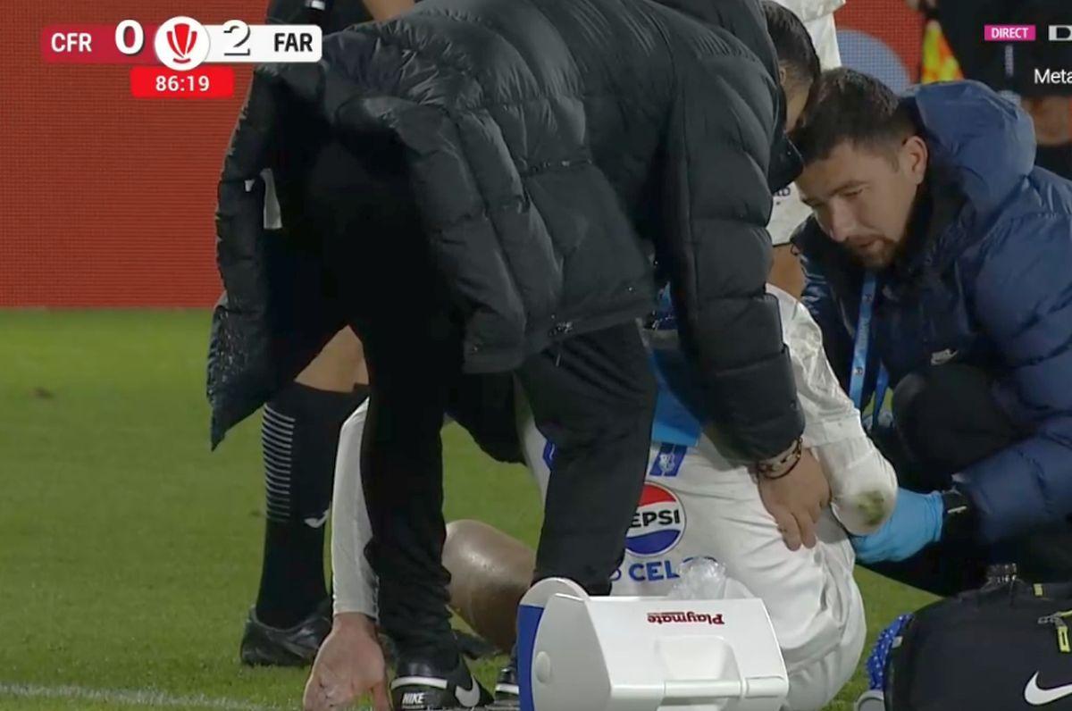Verdict DUR după ciocnirea violentă din CFR Cluj - Farul! » Nu va mai juca în 2025