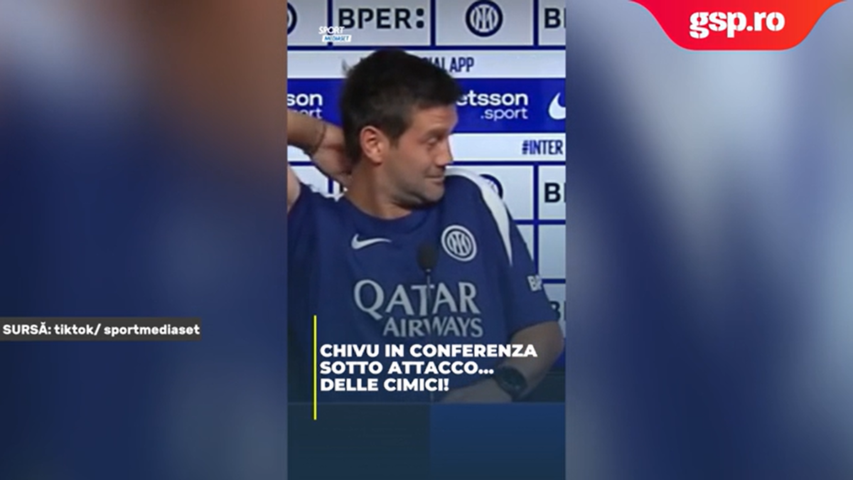 Cristi Chivu, „atacat” de insecte în conferință, înainte de Napoli - Inter