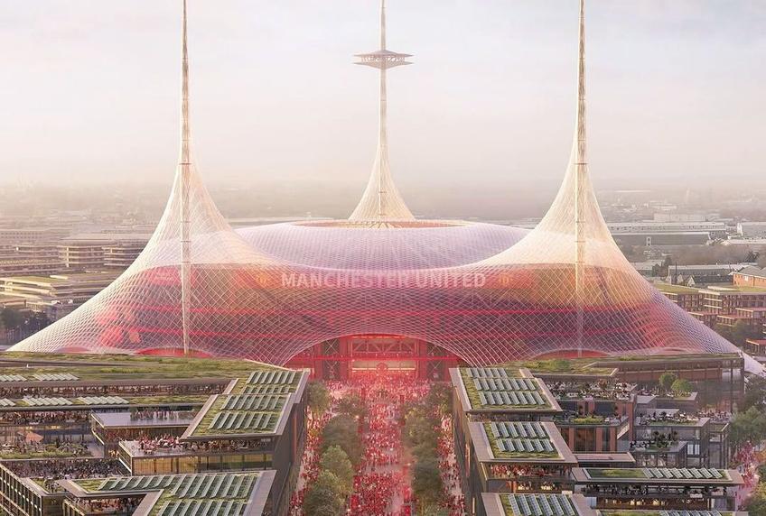 Manchester United visează la o arenă ultramodernă, cu o capacitate de 100.000 de locuri. FOTO: abola.pt
