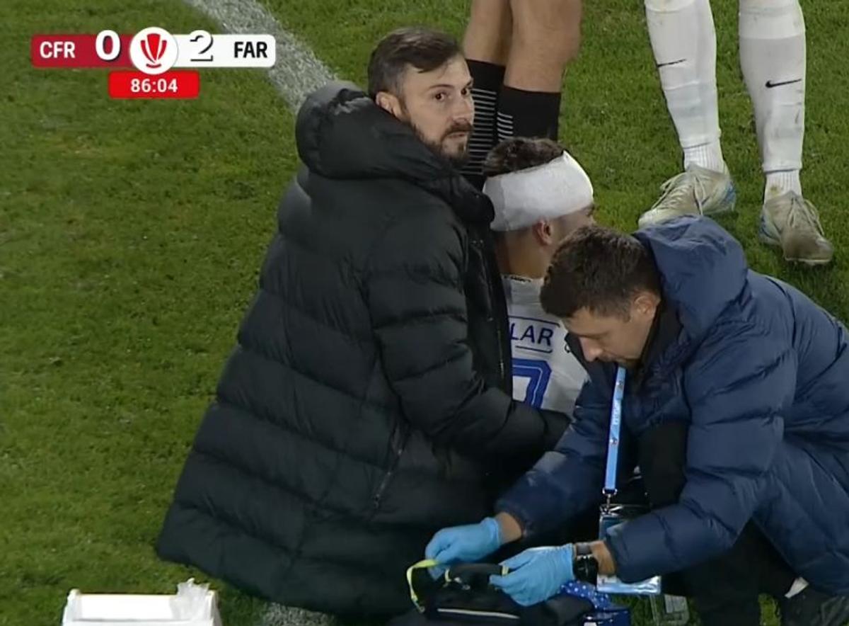 Verdict DUR după ciocnirea violentă din CFR Cluj - Farul! » Nu va mai juca în 2025