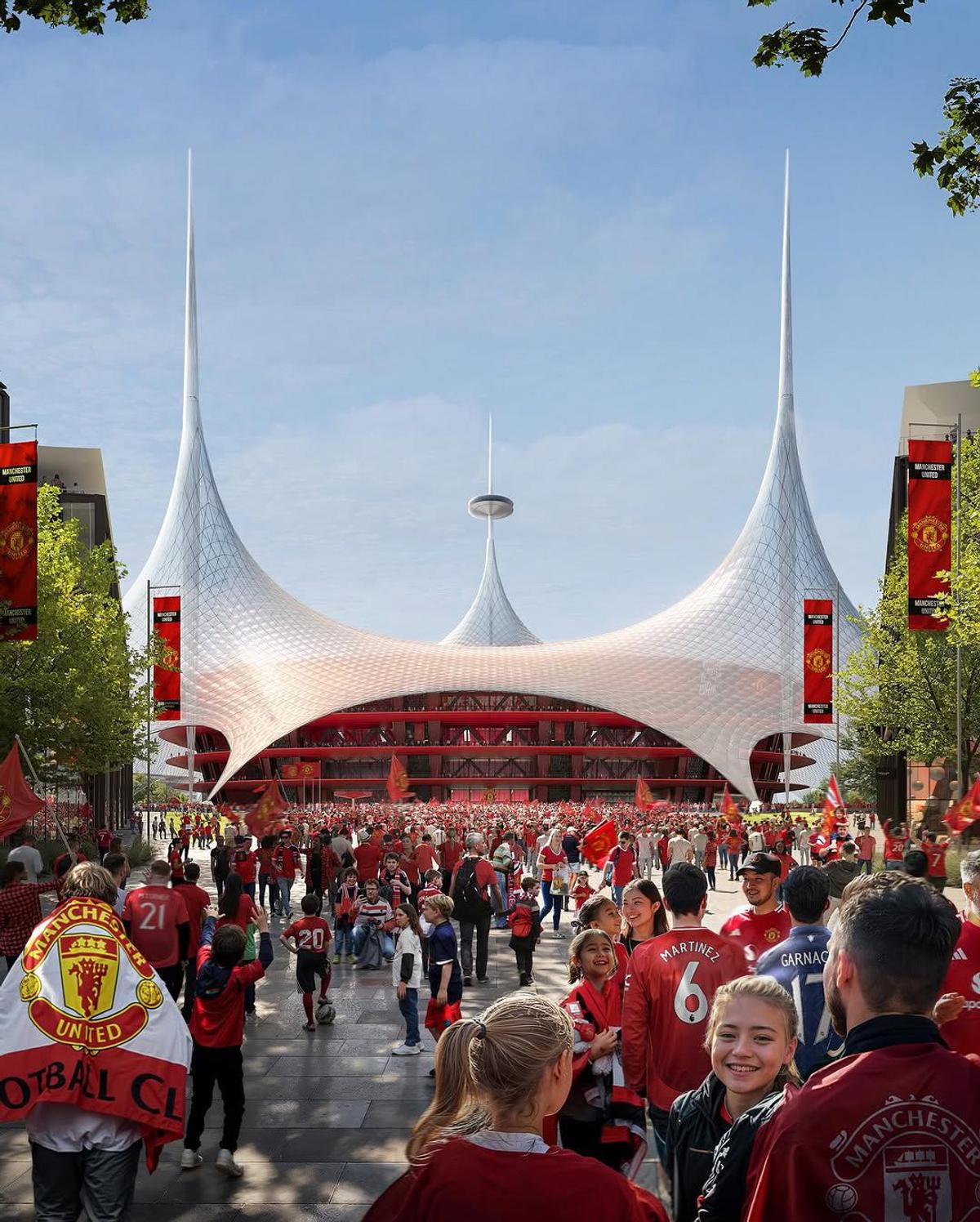 Cum ar urma să arate noul stadion de 100.000 de locuri al lui Manchester United