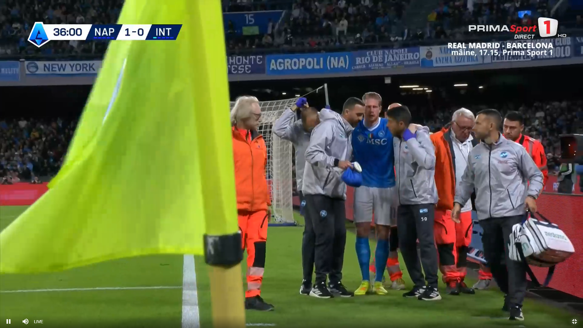 Kevin De Bruyne, accidentat în Napoli - Inter
