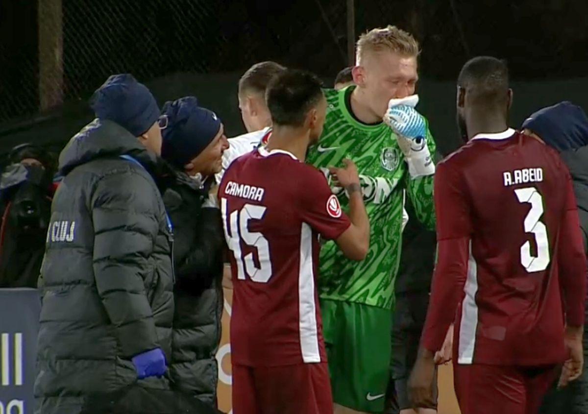 Verdict DUR după ciocnirea violentă din CFR Cluj - Farul! » Nu va mai juca în 2025