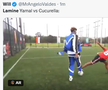 Lamine Yamal, comparat cu youtuberul IShowSpeed, recunoscut pentru pasiunea lui pentru fotbal, dar lipsa talentului fotbalistic