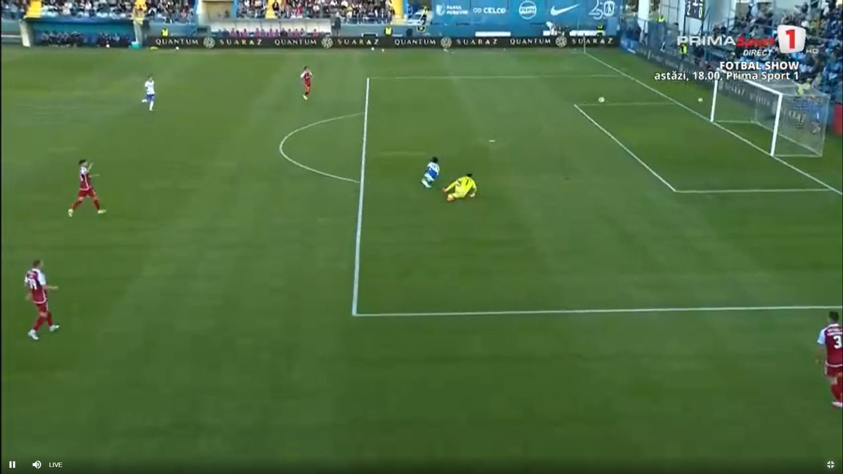 Gafă colosală în Superliga » Incredibil ce a făcut portarul la Farul - Oțelul