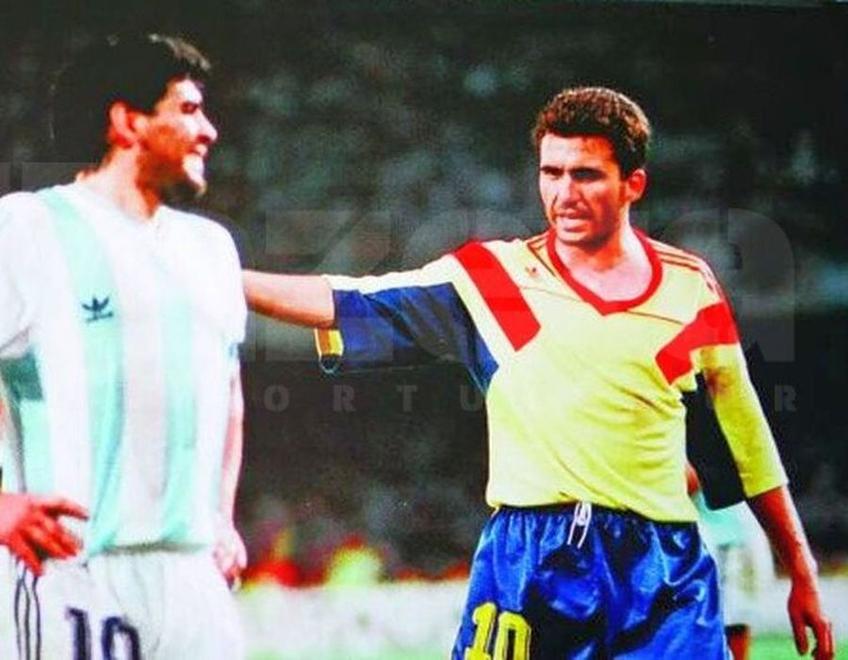 Gică Hagi și Diego Maradona s-au înfruntat la CM 1990