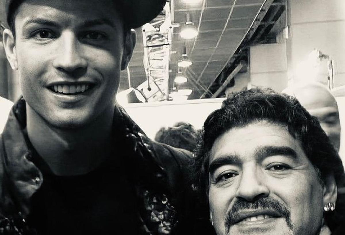 Cristiano Ronaldo și-a luat adio de la Diego Maradona: „Magician fără egal”