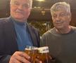 După lansare, Ioan Andone și Mircea Lucescu s-au relaxat la bere