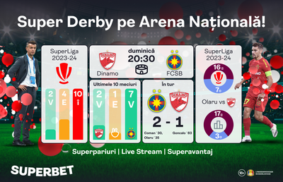 Ești gata pentru Derby de România? Descoperă super oferta pentru Dinamo – FCSB!
