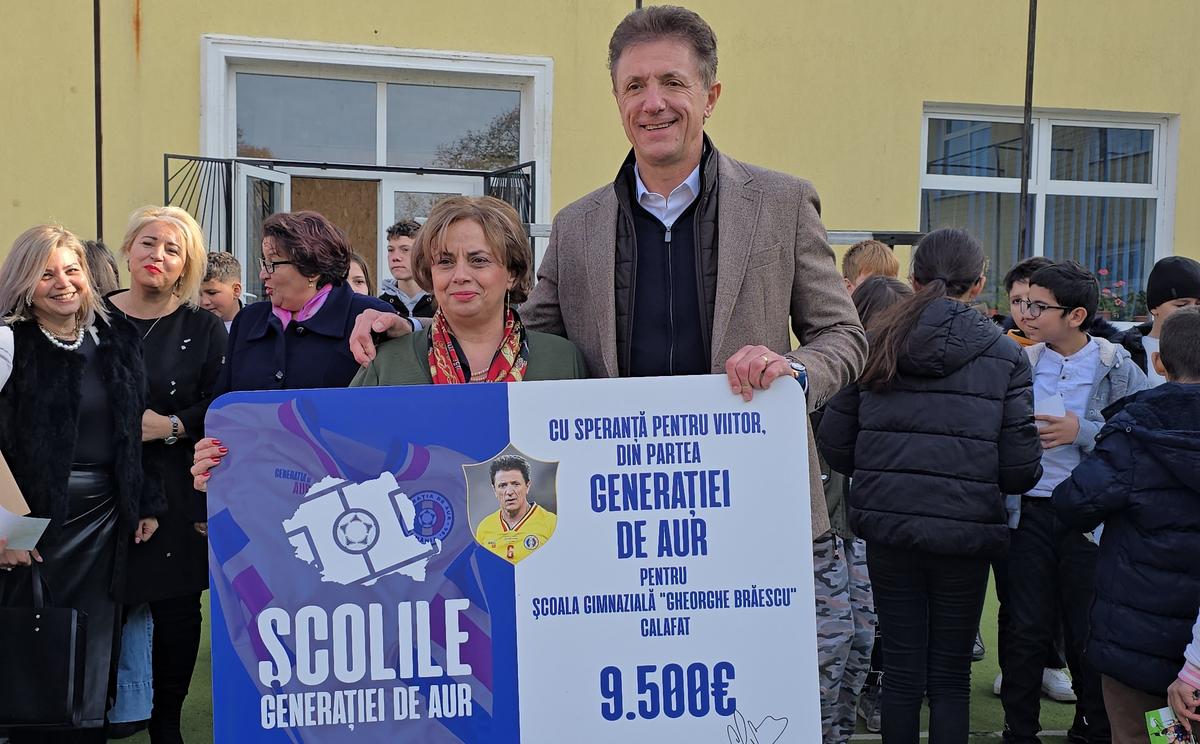 „Este o misiune personală” » Gică Popescu și Generația de Aur au dat startul donațiilor pentru școlile unde au învățat