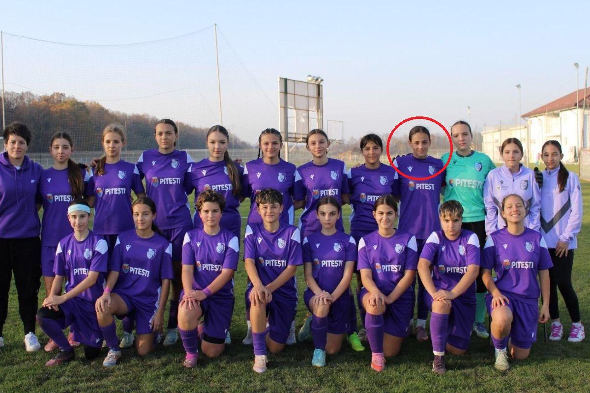 Ema Năstăsie calcă pe urmele tatălui: imagini cu tânăra fotbalistă a lui FC Argeș