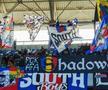 Steagul grupării steliste Shadows, în Ghencea // FOTO: Instagram @suntemcelebri2008