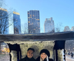 Ștefan Baiaram și Cristina Răduț, în America, de Crăciun / foto: Instagram