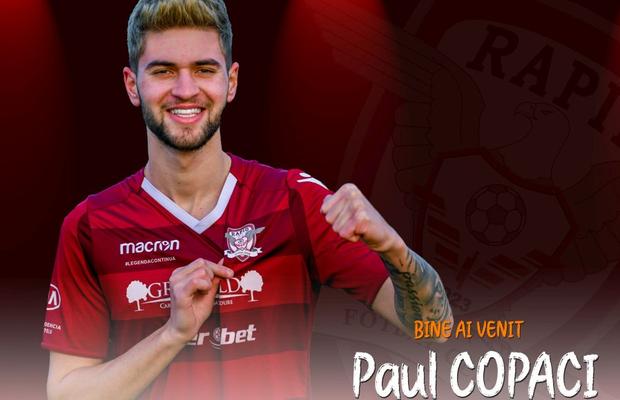 Rapid, transfer de la Astra Giurgiu: Paul Copaci a semnat cu echipa lui Pancu