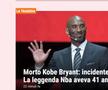 Presa internațională, după moartea lui Kobe Bryant