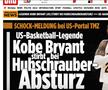 Kobe Bryant a murit! Reacțiile presei internaționale după dispariția fostului baschetbalist