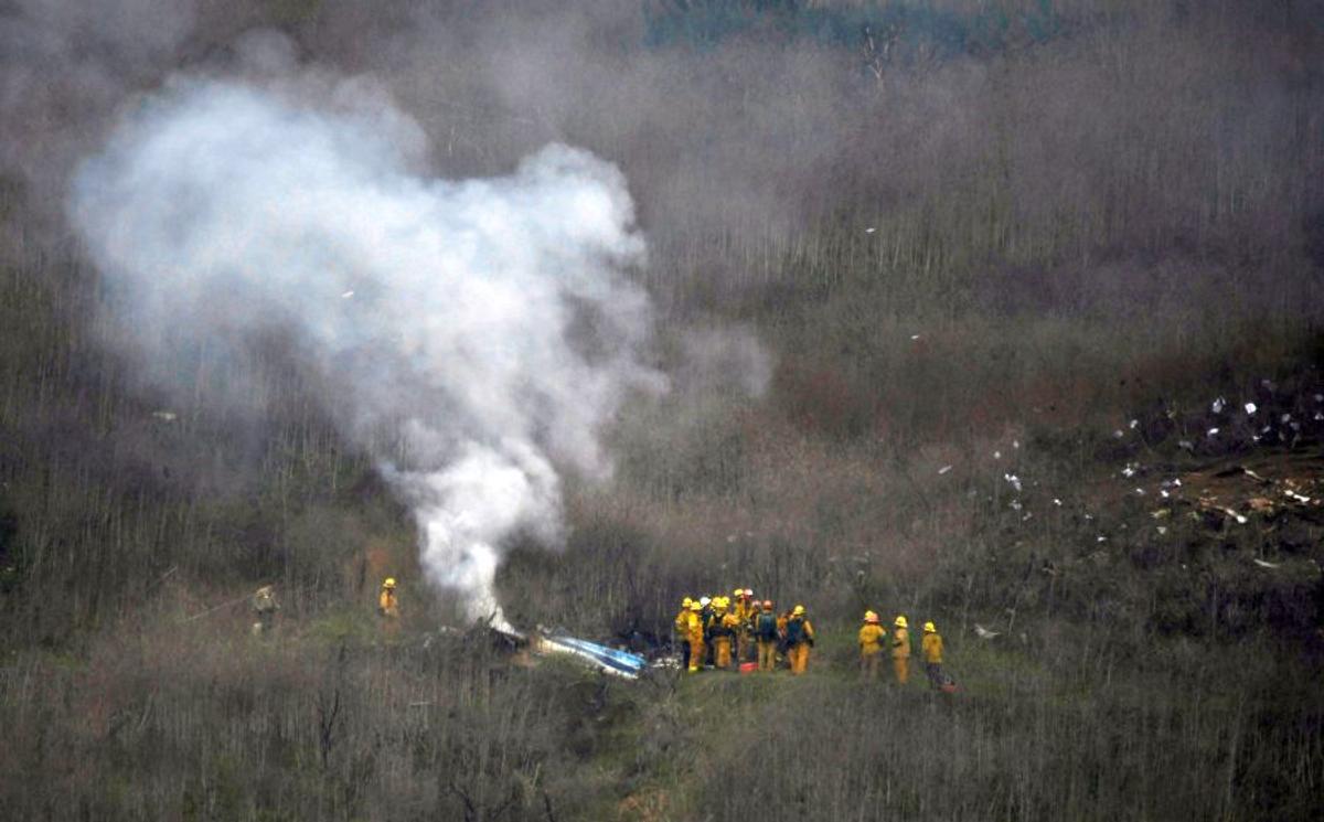Reuters - imagini de la accidentul mortal al lui Kobe Bryant