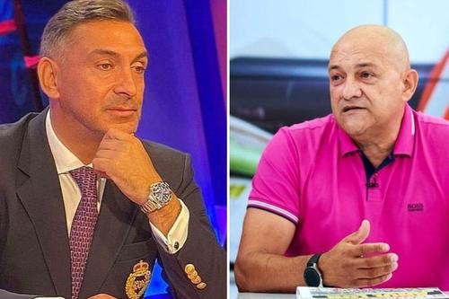 Ilie Dumitrescu (stânga) și Gabi Balint
