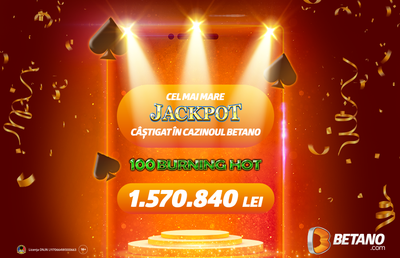JACKPOT! Cei 1,5 milioane de lei sunt deja în cont. Cel mai mare câștig din istoria Cazinoului Betano a ajuns în Slatina