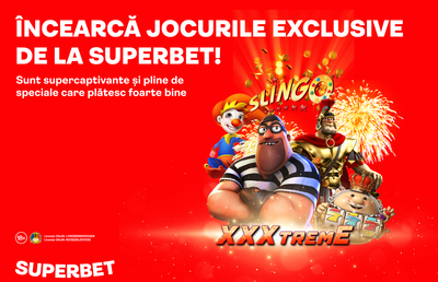 Cele mai multe și mai atractive sloturi exclusive sunt la Superbet. Încearcă-le acum!