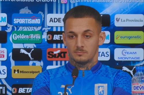 Alexandru Mitriță (28 de ani), golgeterul Universității Craiova, a prefațat derby-ul cu FCSB, din runda cu numărul 23 a Superligii.