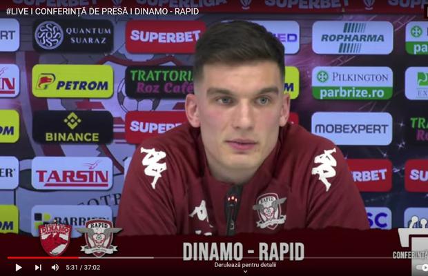 Marian Aioani își atenționează coechipierii înaintea derby-ului cu Dinamo: „Să nu picăm în capcană”