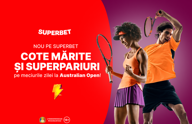 Cote Mărite de la 2.60 până la 7.50 și SuperPariuri pentru finala feminină de la Australian Open!