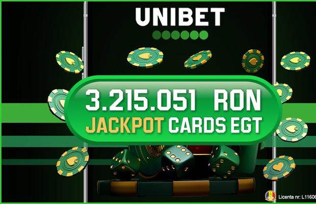 Jackpot istoric la Unibet Casino: 3.215.051 RON câștigați pe 24 ianuarie