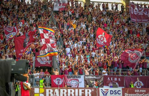 Galeria lui Rapid va vedea derby-ul cu Dinamo pe Giulești, foto: facebook FC Rapid 1923