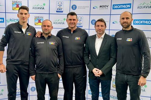 Victor Cornea, Andrei Mlendea, Gabriel Trifu, Gabriel Moraru și Marius Copil Foto: Facebook FR Tenis