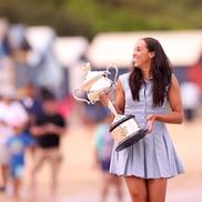 Madison Keys la ședința foto de pe plaja Dendy Street FOTO Guliver/GettyImages