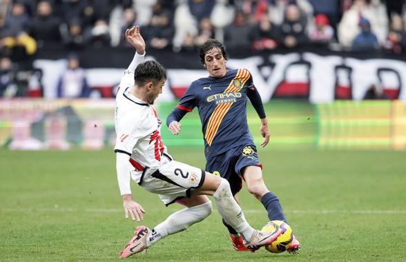 Andrei Rațiu, cu bune și cu rele în Rayo Vallecano - Girona. Cum l-au notat spaniolii