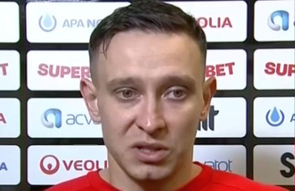 „Sper să nu spun prostii” » Jucătorul lui Rednic a făcut iureș la microfon: „Mamă, parcă avea ochi de vultur!”