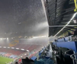Stadionul Camp Nou în timpul ploii // foto: X