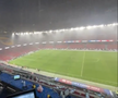 Stadionul Camp Nou în timpul ploii // foto: X